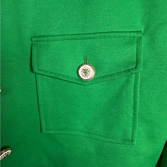 Jules and Leopold Women XL NWT Green Cropped Blazer Jacket Lined Preppy Office - Picture 4 of 11